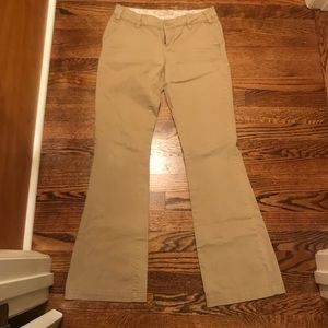 Khaki Bootleg Pants- Size 1 (Juniors)
